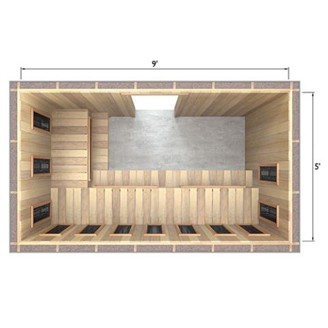 Finnmark Spectrum+™ 120V/240V Infrared Sauna Heater Panel Kit w/ Digital Controller and Wifi