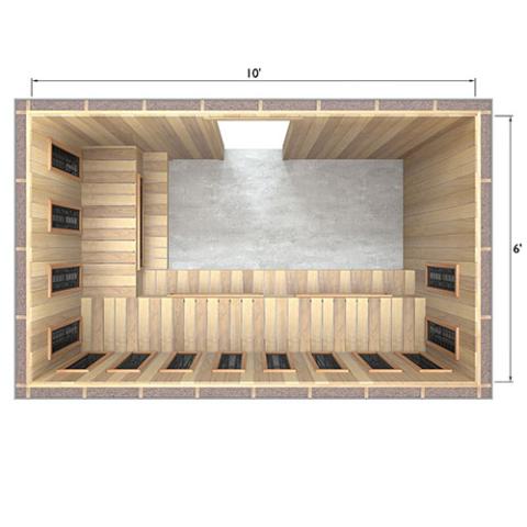 Finnmark Spectrum+™ Infra-Sauna Infrared Sauna Heater Panel Kit w/ Digital Controller & WiFi – For Use with Traditional Sauna Heater