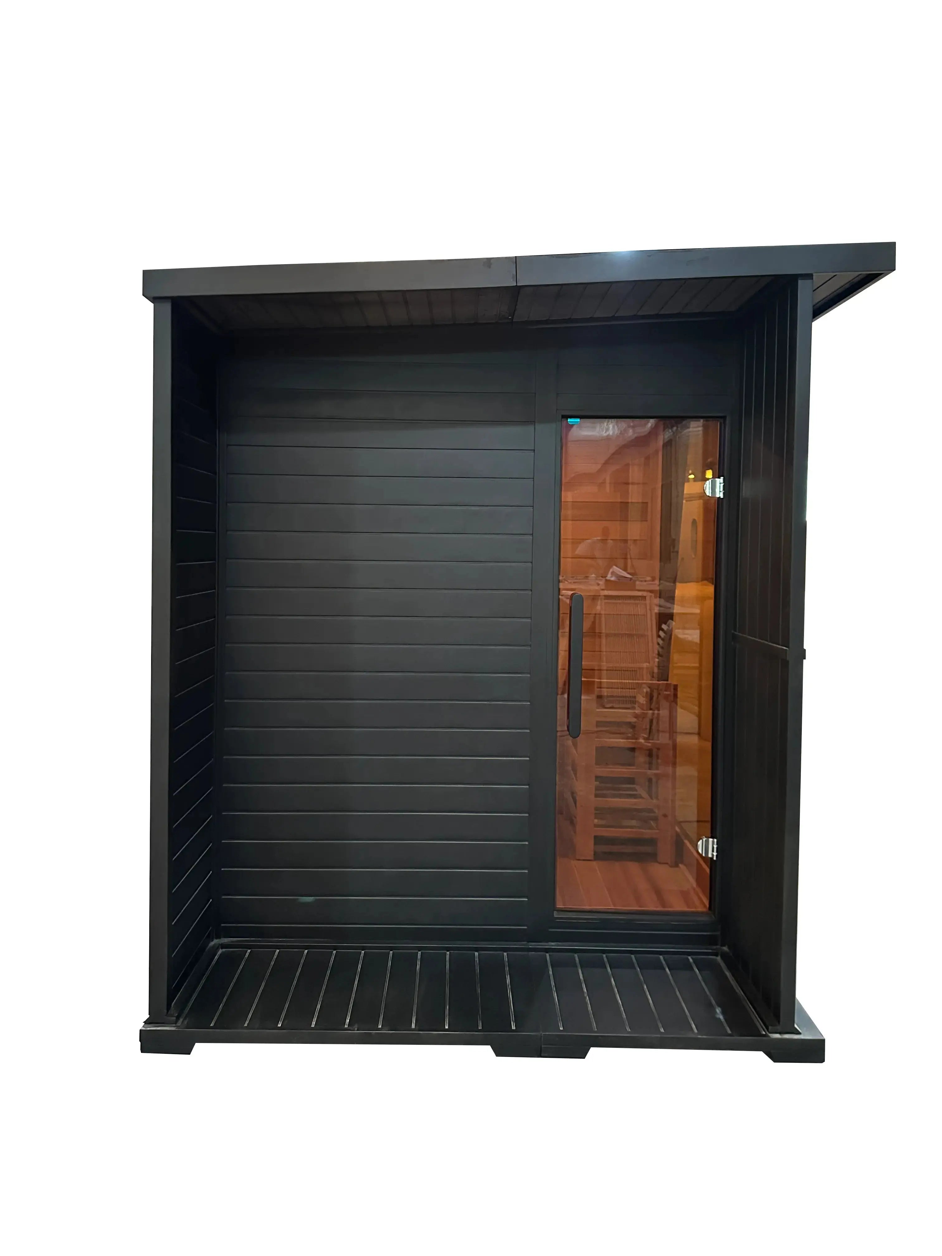Anyi 4-6 Person Modern Black Outdoor Traditional Sauna
