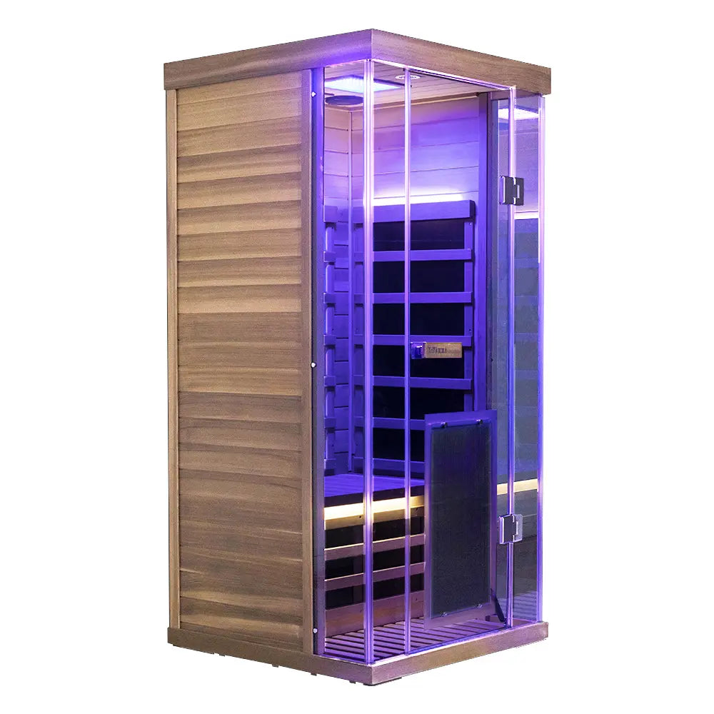 Wizzisaunas S01 1-Person Full Spectrum Near Zero EMF Indoor Infrared Sauna + Medical-Grade Red Light Therapy - image 21
