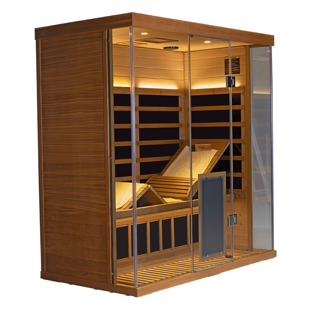 Wizzisaunas S03 3-Person Full Spectrum Near Zero EMF Indoor Infrared Sauna + Medical-Grade Red Light Therapy - image 12