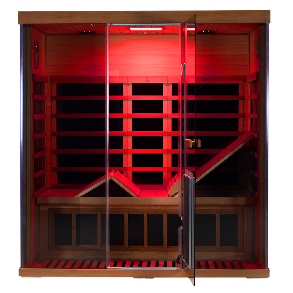 Wizzisaunas S03 3-Person Full Spectrum Near Zero EMF Indoor Infrared Sauna + Medical-Grade Red Light Therapy - image 14