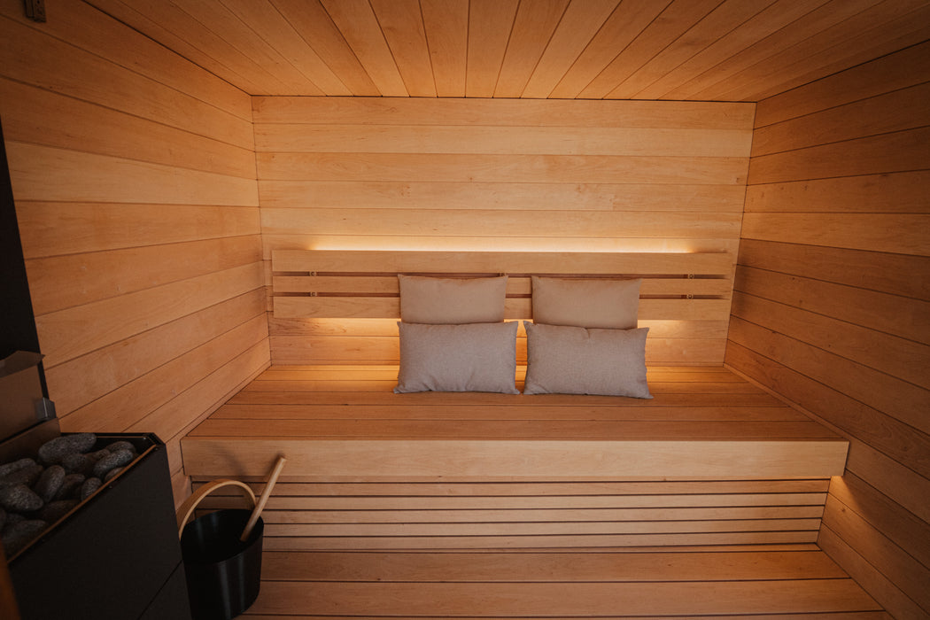 SaunaLife Sauna exterior premontada para 5 personas | Modelo G6