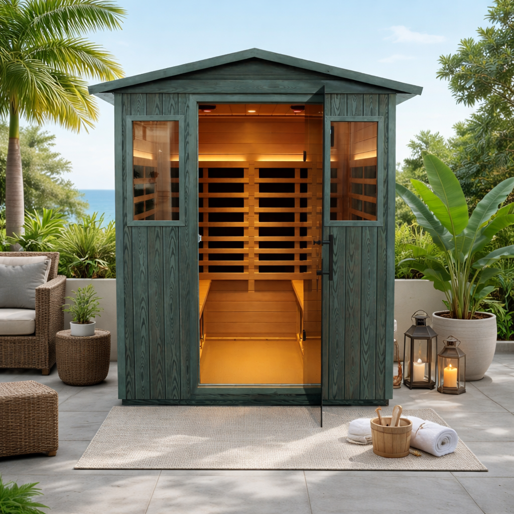 Wizzisaunas VF04 4-Person Outdoor Infrared Sauna - image 6