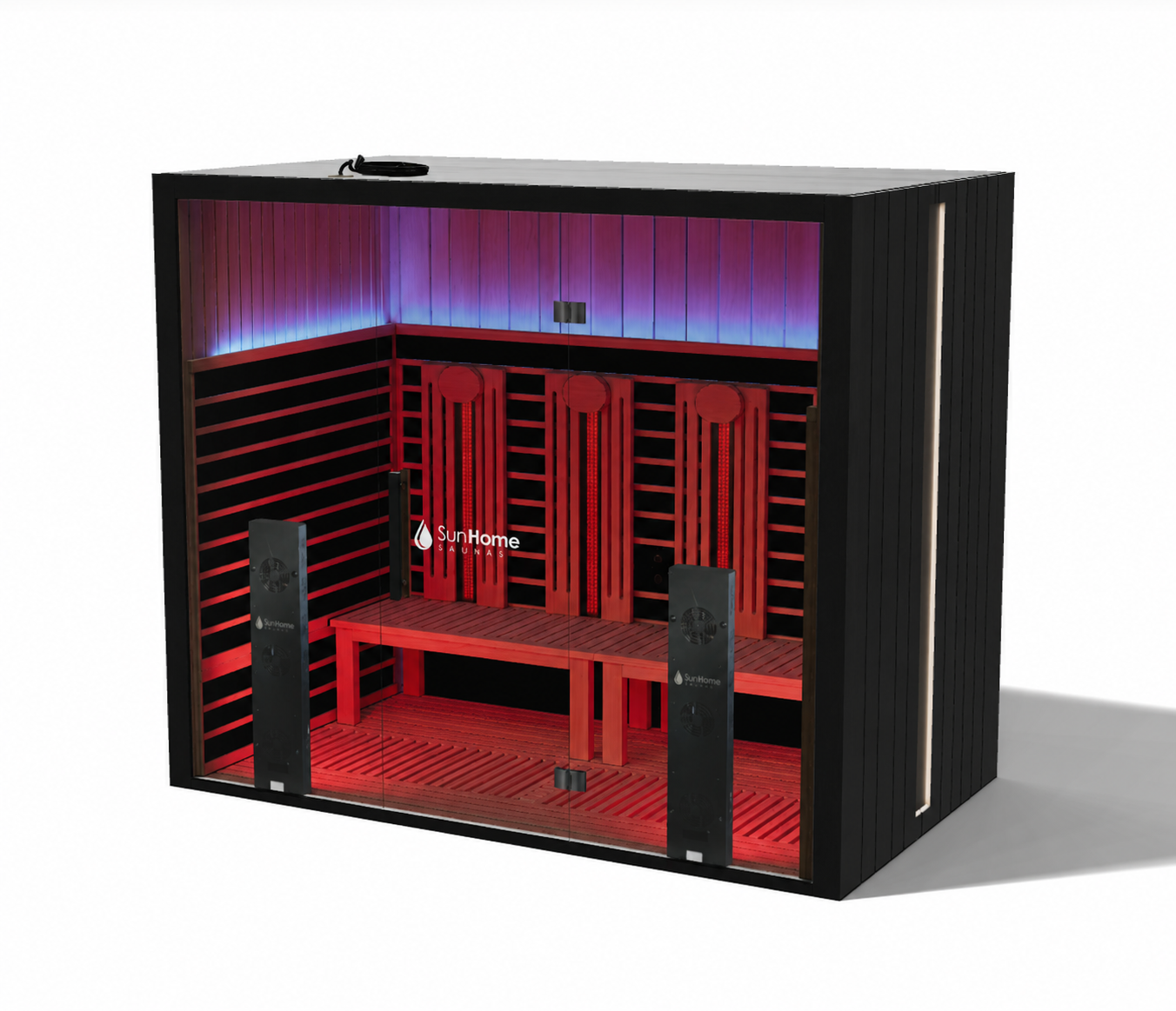 Sun Home Eclipse™ 4-Person Full Spectrum Indoor Infrared Sauna + Red Light Therapy