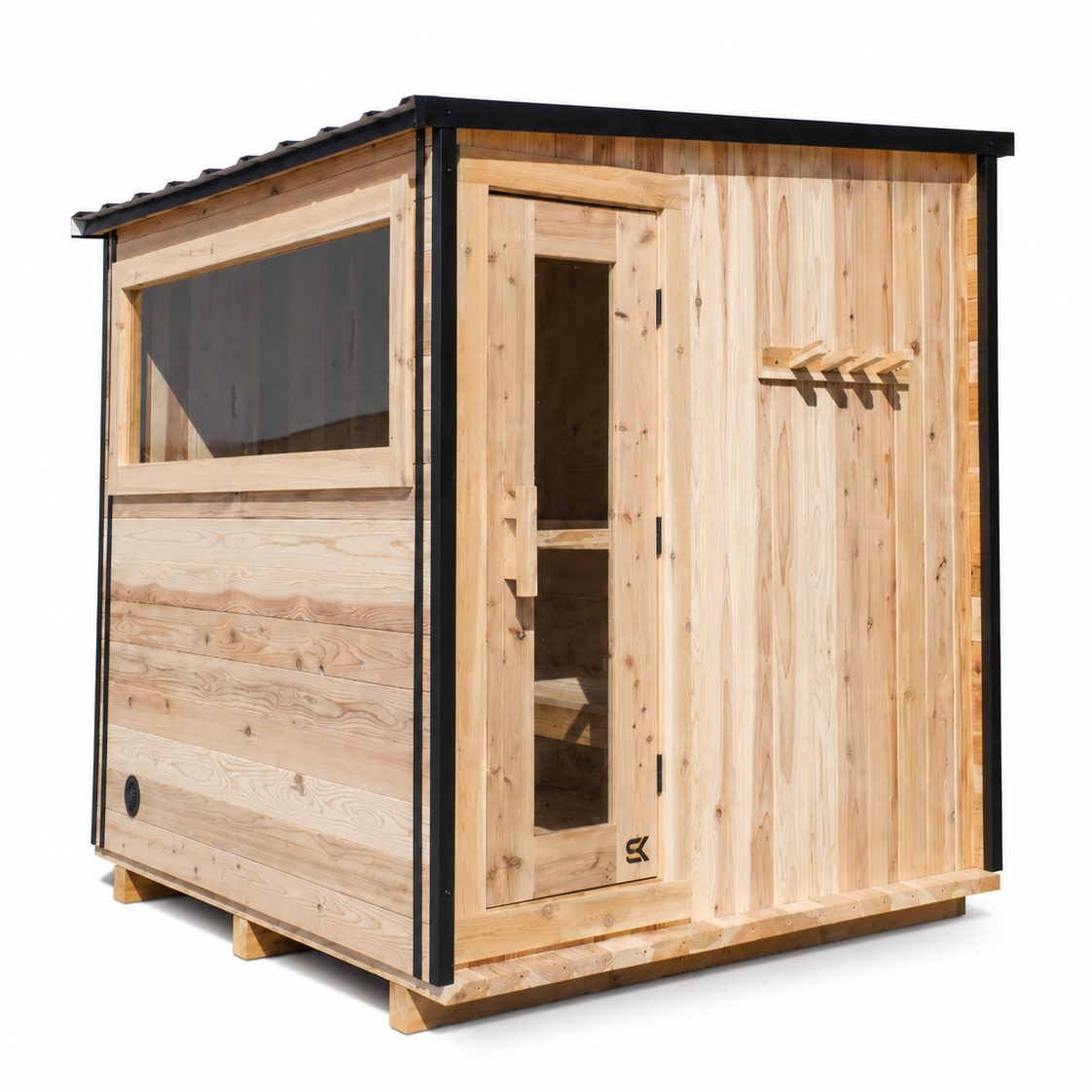 Sweat Kingdom USA Made 6 Person Summit Outdoor Traditional Sauna | SK-SUMMIT-6P