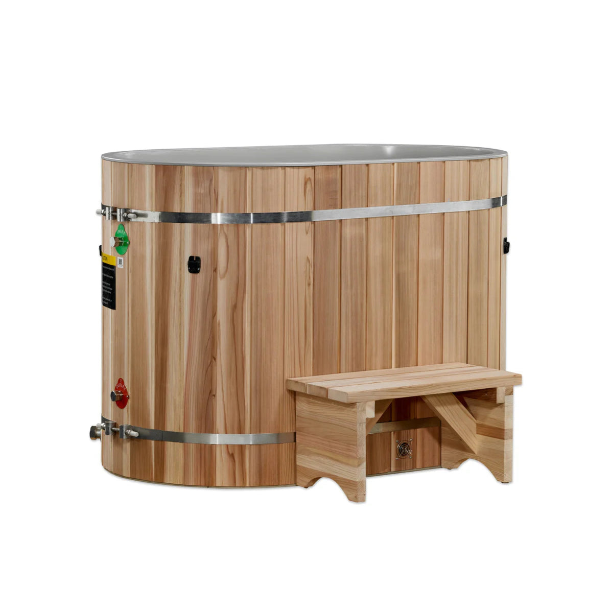 Dynamic Cedar Oval Cold Plunge Barrel