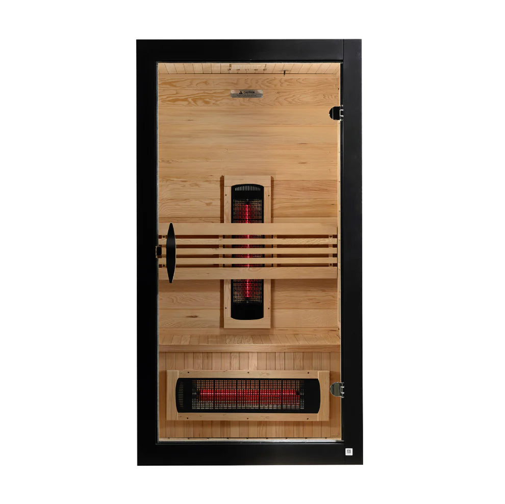 Dynamic Santorini 1-2-person Full Spectrum Near Zero EMF Indoor Infrared Sauna + Red Light Therapy | DYN-6009-03 FS