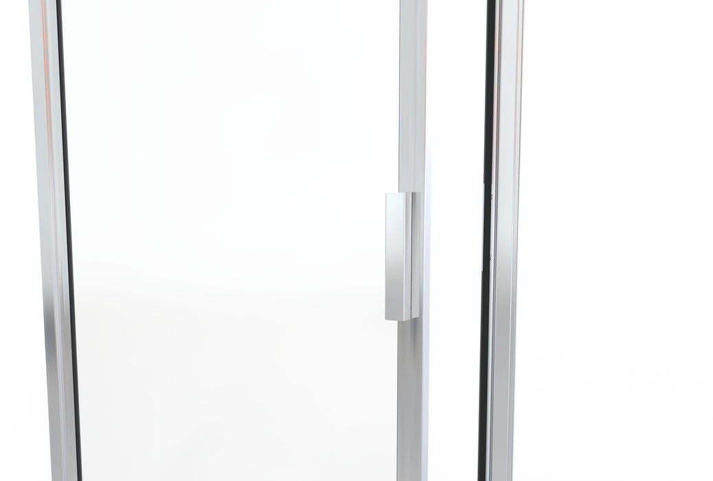 SteamTight Pre-Hung Clear Glass Steam Room Door w/ Aluminum Frame | Customizable Sizes Up To 36/84