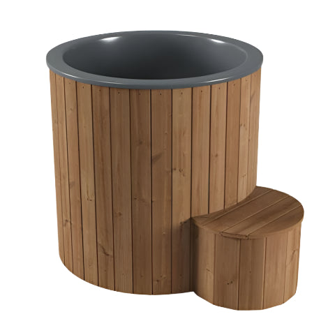 SaunaLife 1-Person Thermo-Pine Cold/Hot Plunge Tub | Model S1N