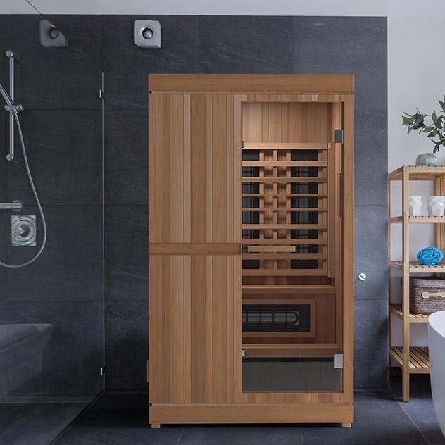 Finnmark Trinity 2-Person Hybrid IR & Steam Sauna | Light