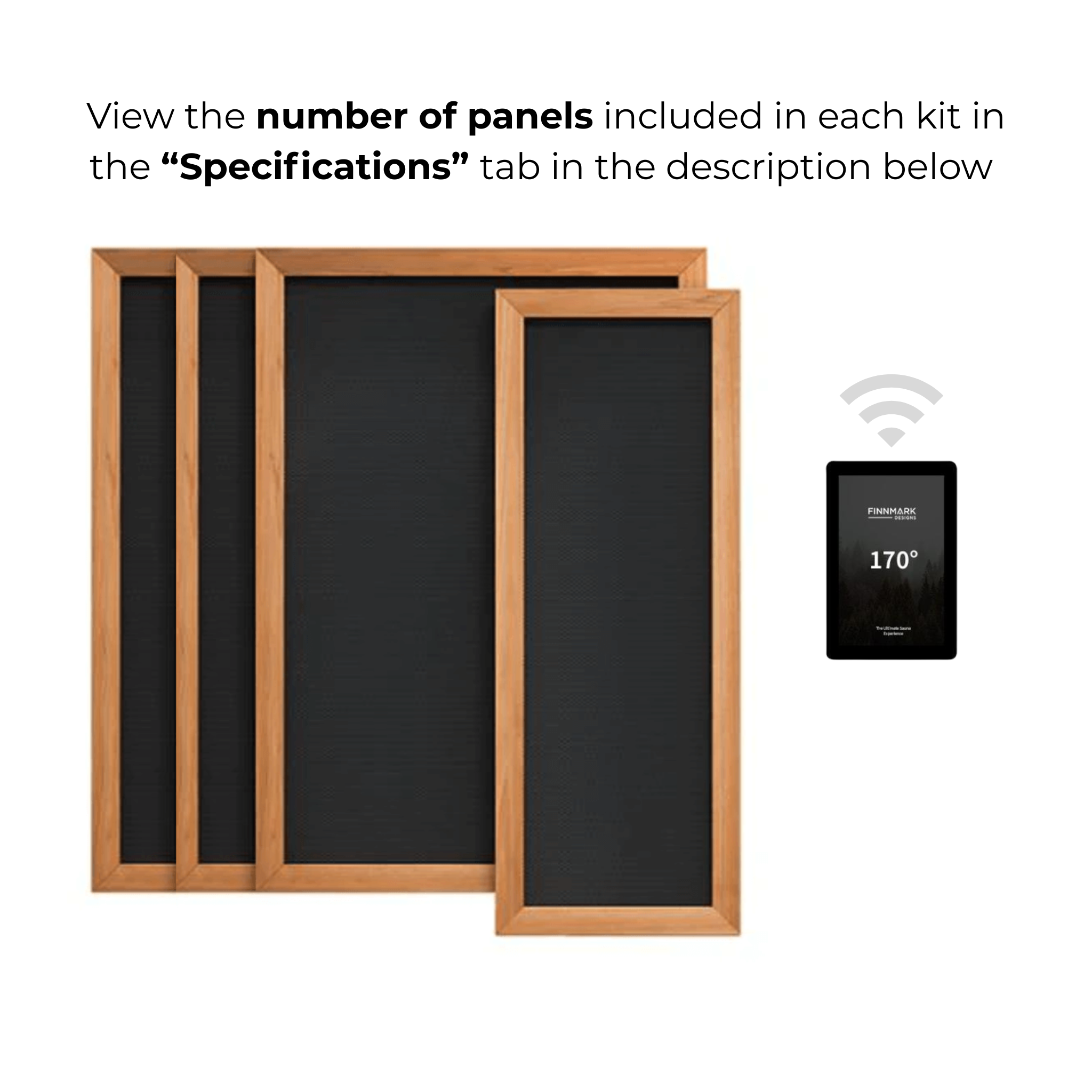 Finnmark Spectrum Carbon™ Infrared Sauna Heater Kit (120V)