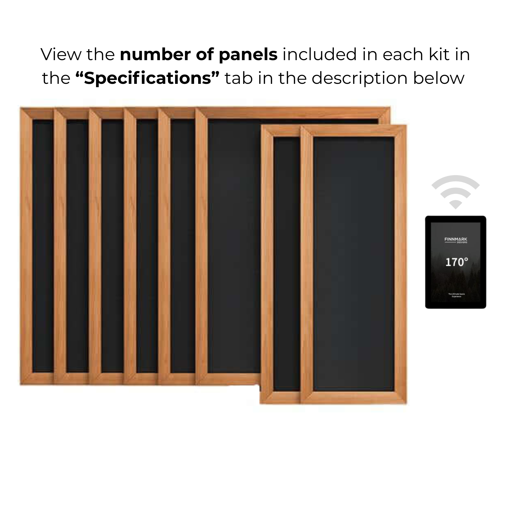 Finnmark Spectrum Carbon™ Infrared Sauna Heater Kit (240V)