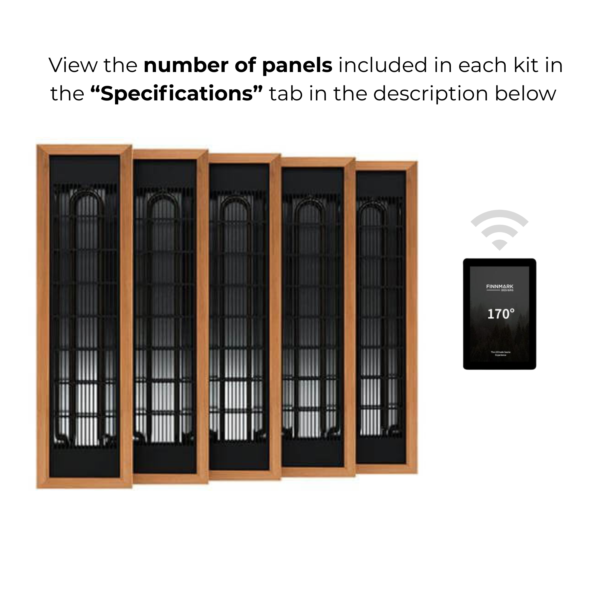 Finnmark Spectrum+™ Ceramic Infrared Sauna Heater Kit (120V)