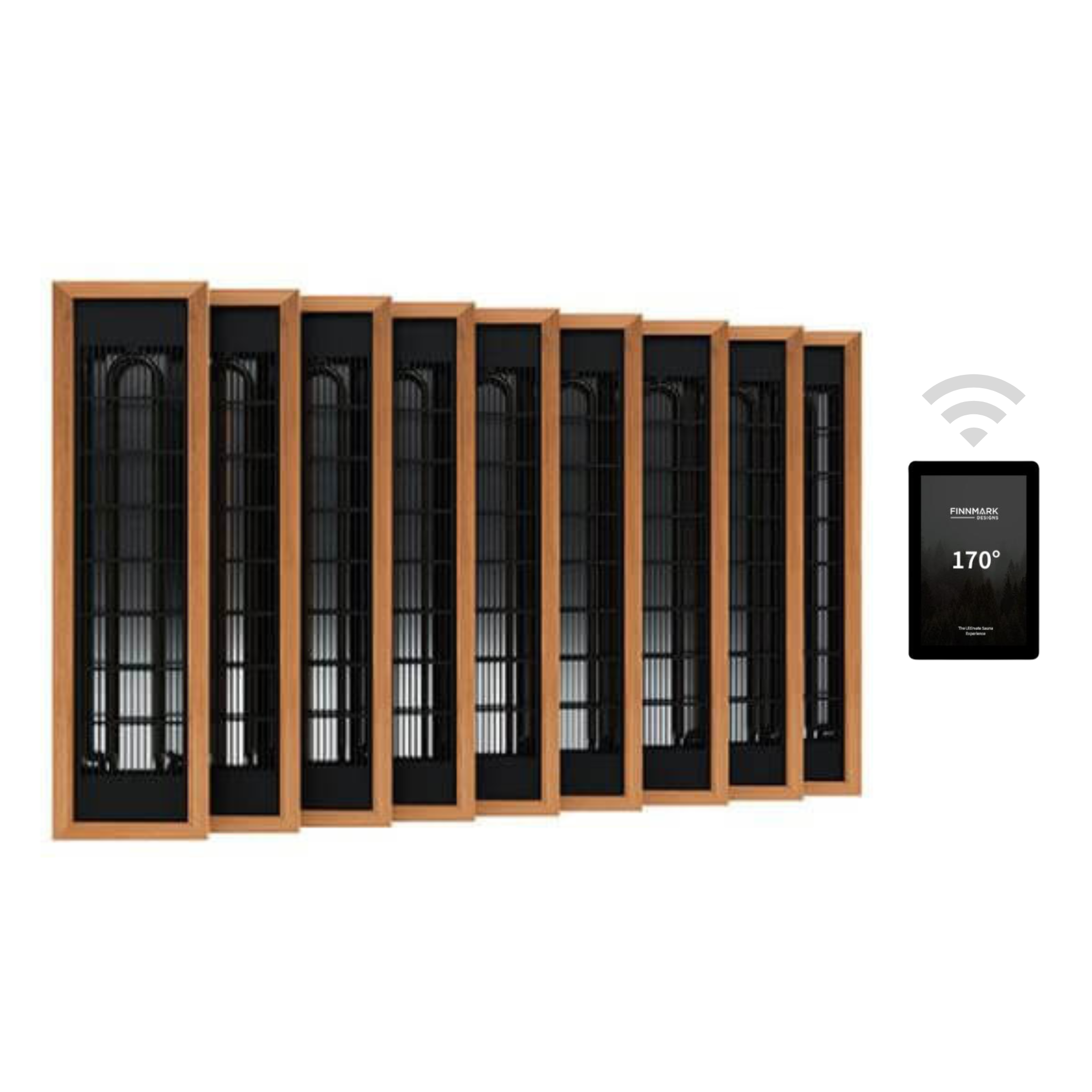 Finnmark Spectrum+™ Ceramic Infrared Sauna Heater Kit (240V, WiFi Control)