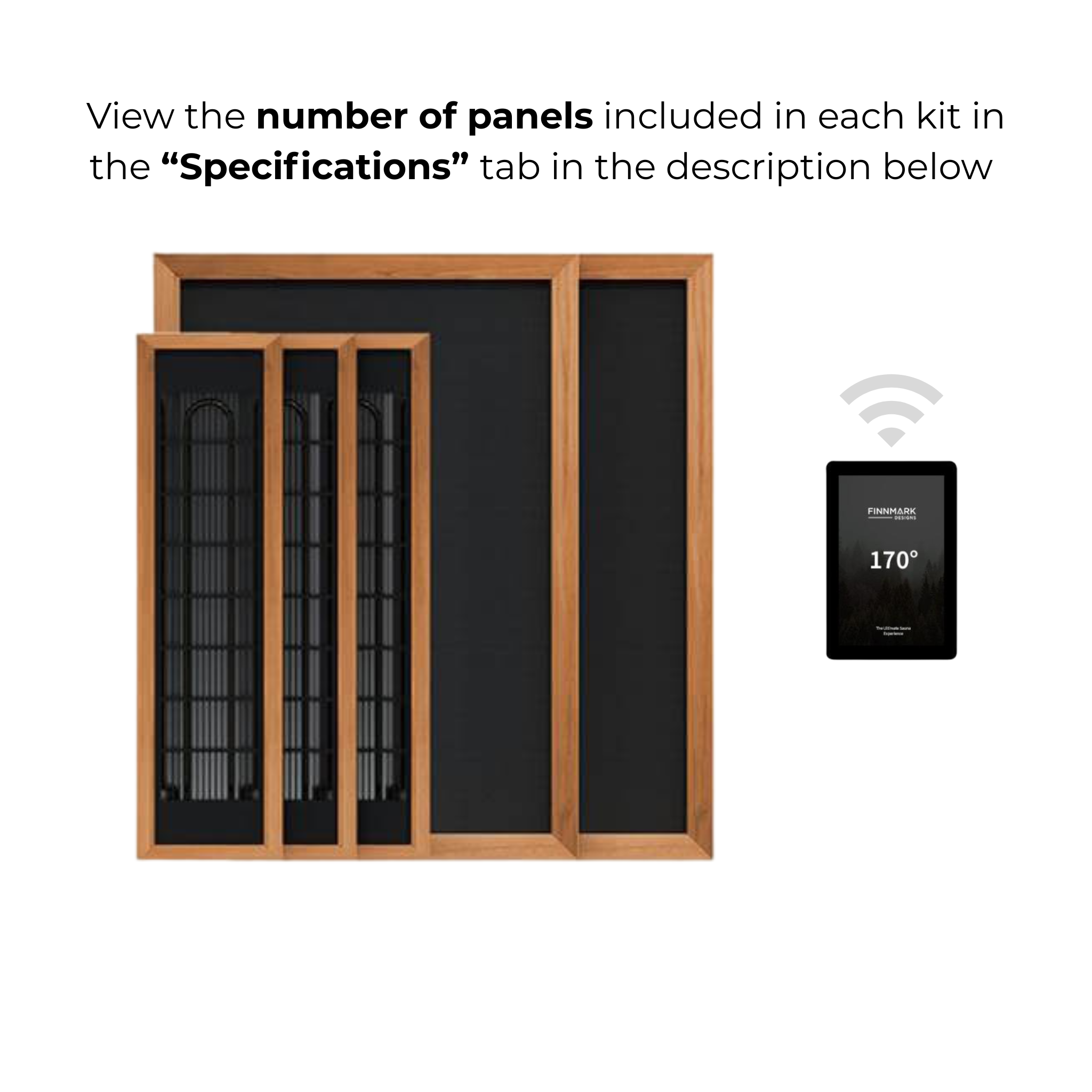 Finnmark Spectrum+™ Ceramic & Carbon Infrared Sauna Heater Kit (120V)
