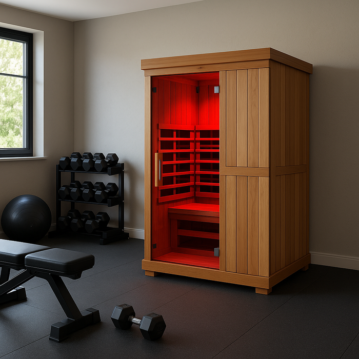 Finnmark FD-2 2-Person Full Spectrum Indoor Infrared Sauna + Red Light Therapy | FD-KN002