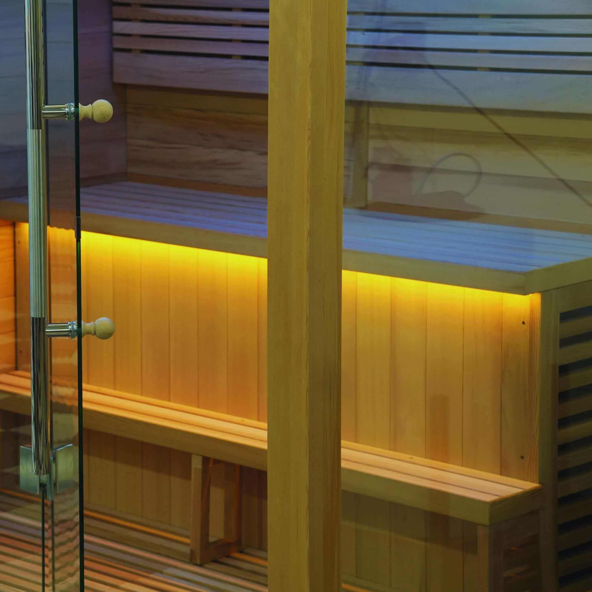 Golden Designs Forssa 3-Person Indoor Traditional Sauna Kit + Red Light Therapy - image 6