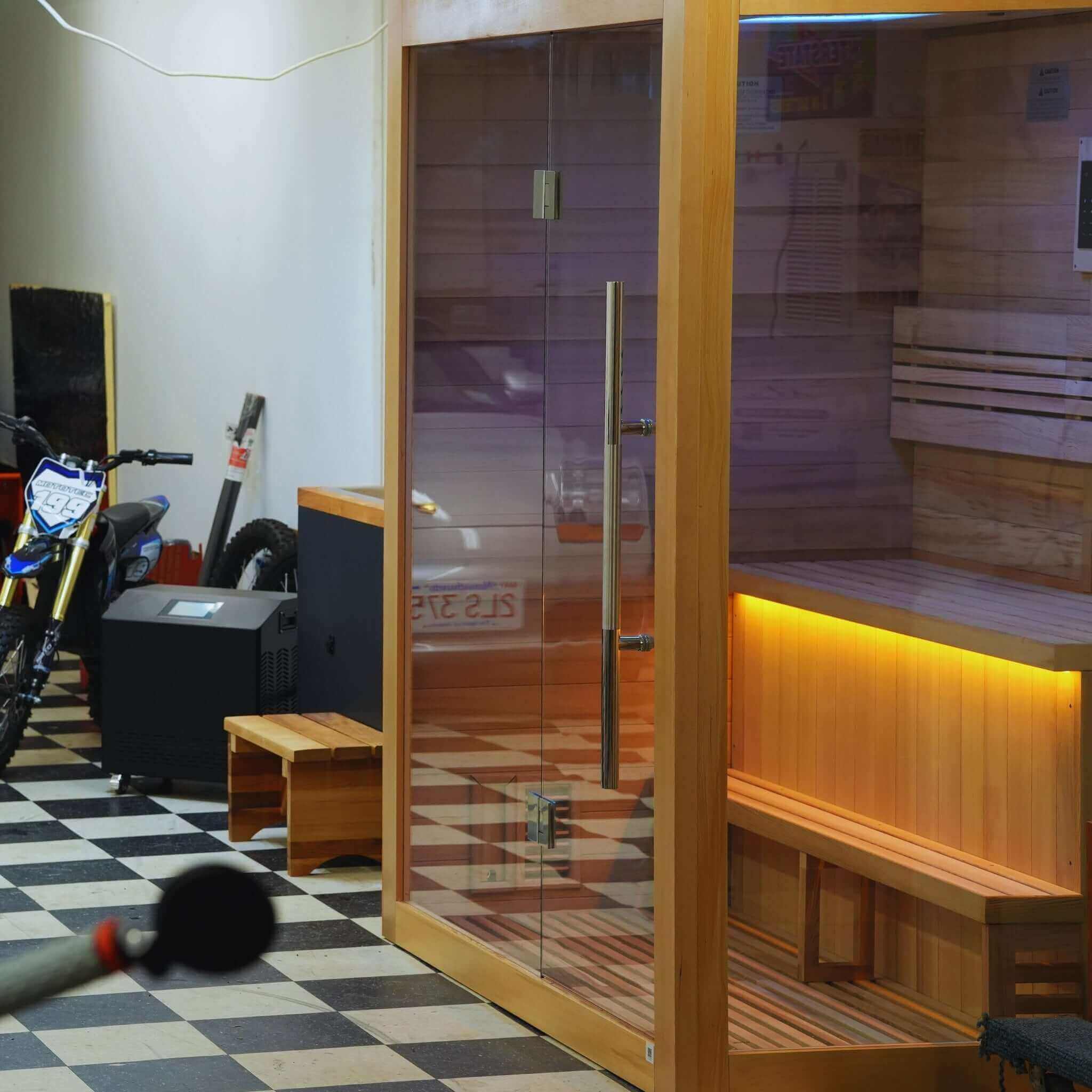 Golden Designs Forssa 3-Person Indoor Traditional Sauna Kit + Red Light Therapy - image 5