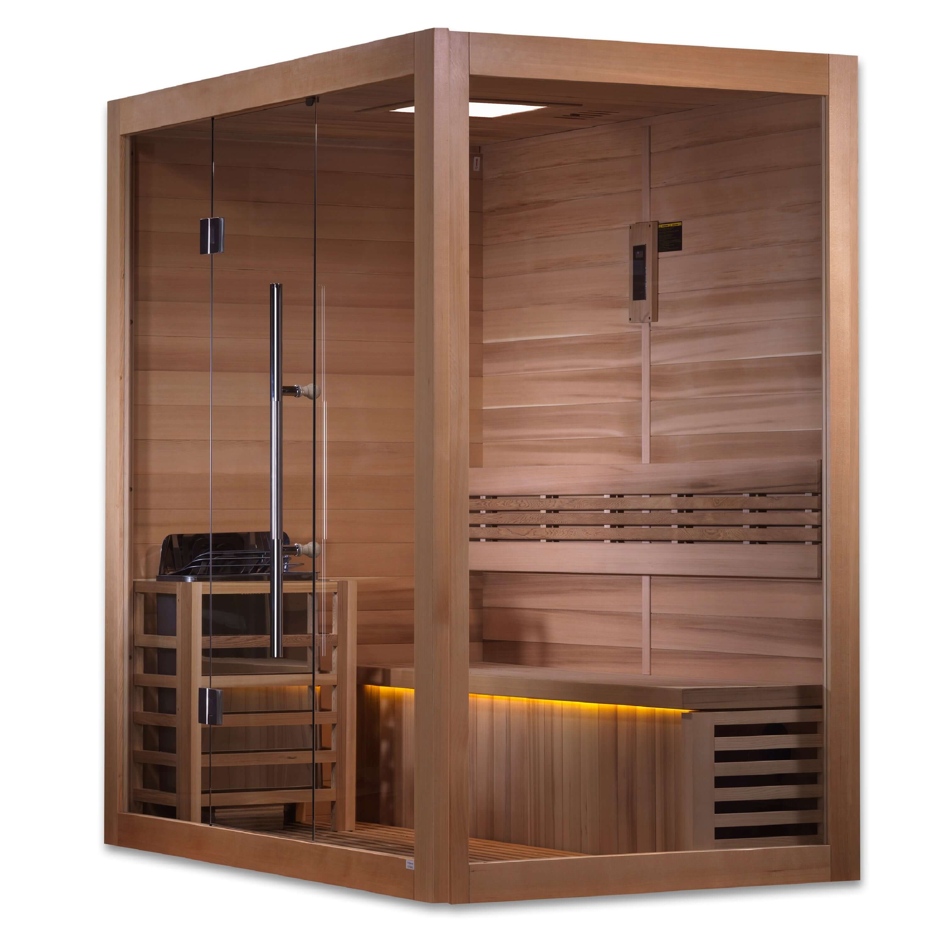 Golden Designs Forssa 3-Person Indoor Traditional Sauna Kit + Red Light Therapy - image 7