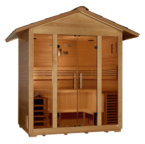 Golden Designs Gargellen 5-Person Outdoor Hybrid Sauna