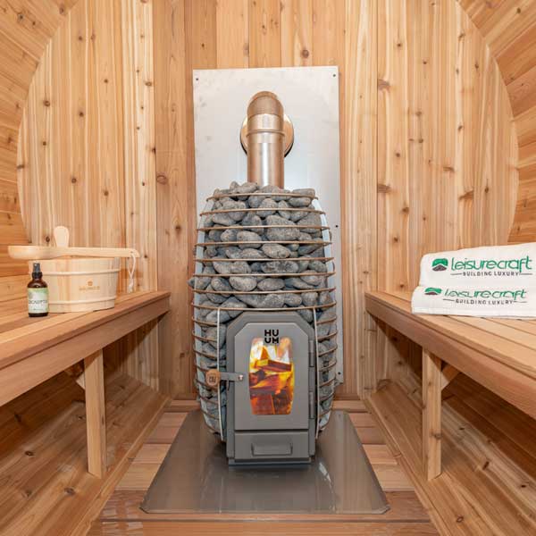 HUUM HIVE WOOD 13kW Sauna Stove Package w/ Thru-Wall Chimney