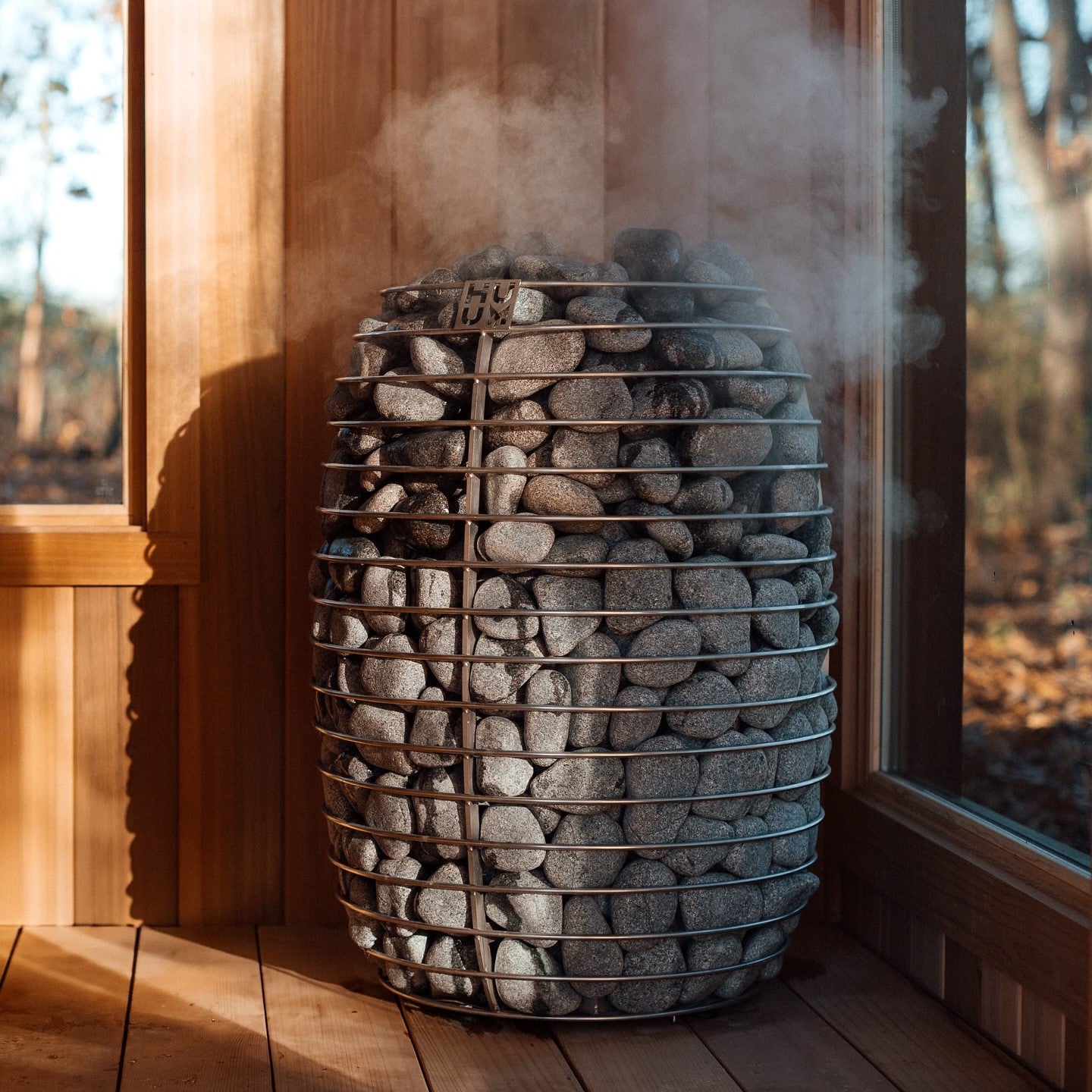 HUUM HIVE Heat12 サウナSet ストーン、煙突、柄杓、バケツ付 HUUM Hive Heat 12 LS Wood-Burning Sauna Stove - bsaunasusa.com