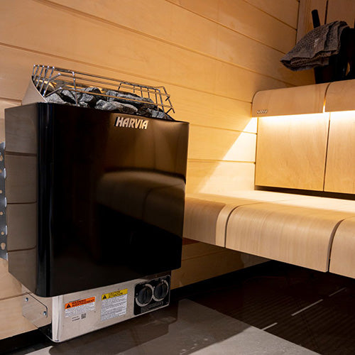 Calentador de sauna eléctrico Harvia KIP con controlador incorporado 3/4,5/6/8kW