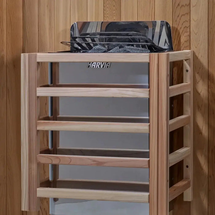 Golden Designs Carinthia 3-Person Hybrid Full Spectrum Infrared & Harvia Traditional Electric Heater Sauna Kit | GDI-8123-01