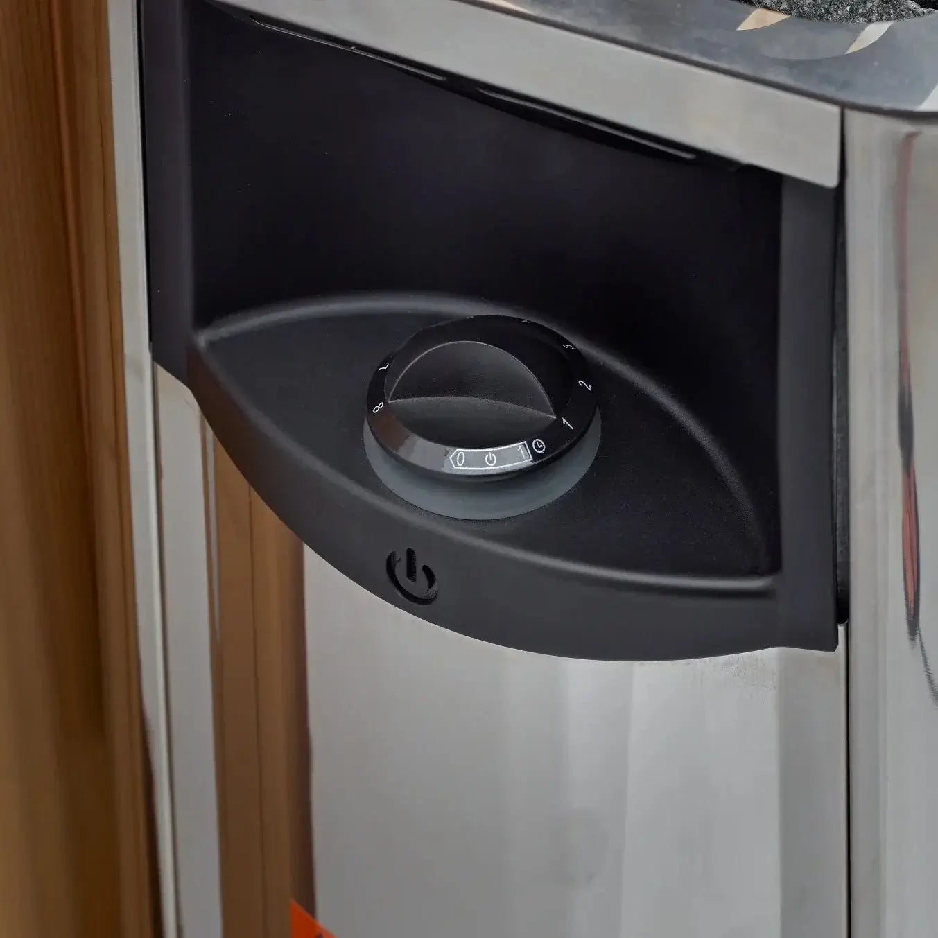 Golden Designs St. Moritz 2-4 Person Outdoor Barrel Sauna & Harvia Traditional Electric Heater Kit - stand/mount