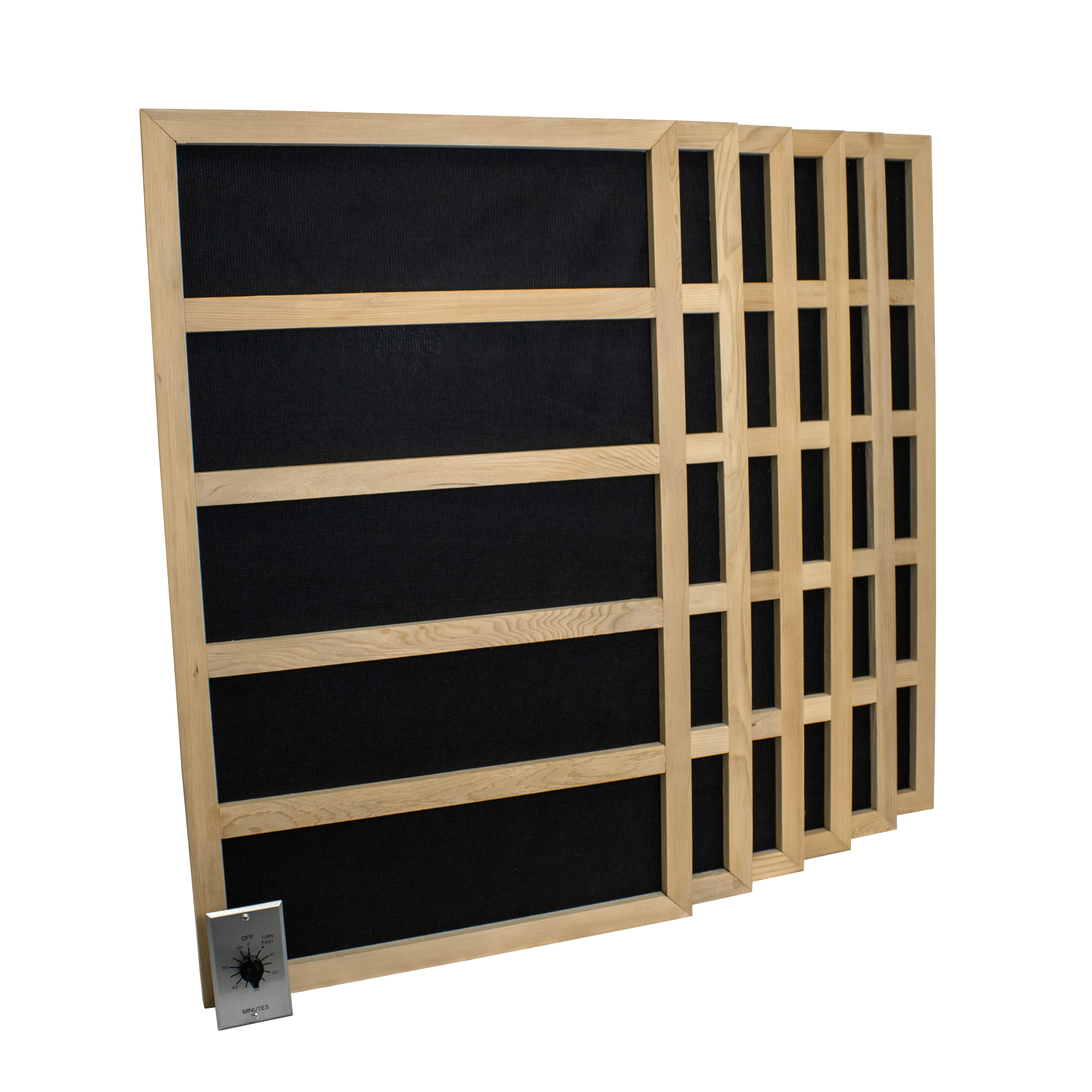 Carbon Fiber FAR Infrared Sauna Heaters w/ Mechanical Controller Package for 120 cu. ft. Room | 1800 WATT - 240VAC