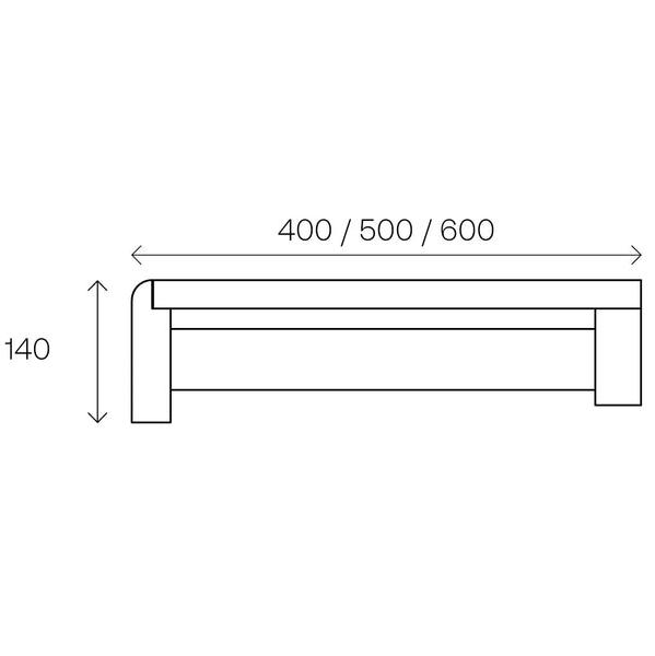 Alder Prebuilt Sauna Bench Module 63" Long