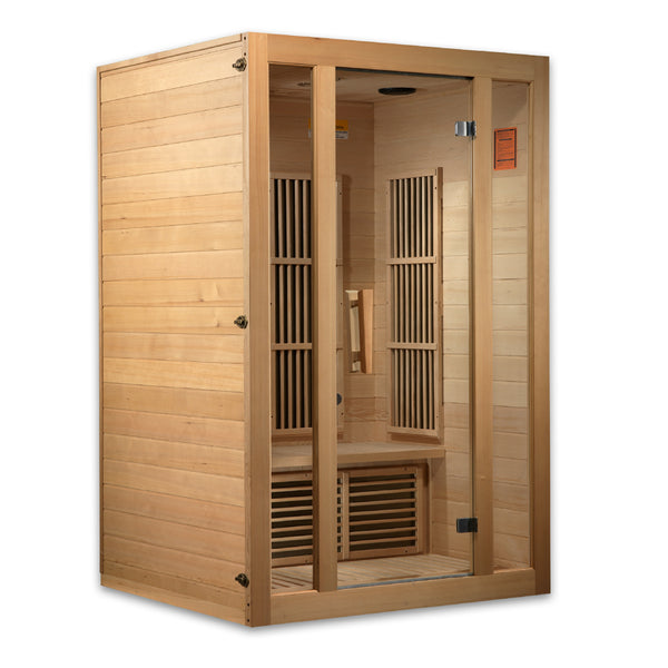 Maxxus Seattle 2-Person Low EMF FAR Indoor Infrared Sauna + Red Light Therapy | MX-J206-01