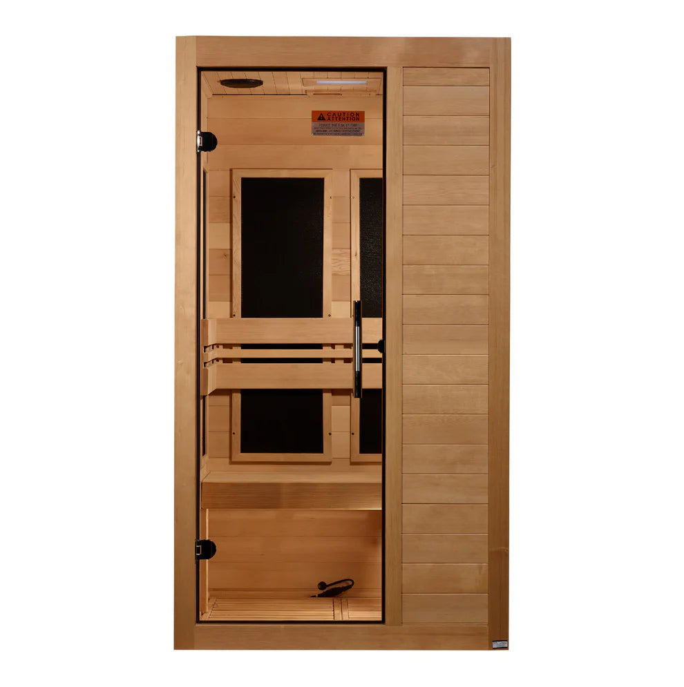 Dynamic Veneto Elite 1-2-person Ultra Low EMF FAR Indoor Infrared Sauna + Red Light Therapy | DYN-6115-05 Elite