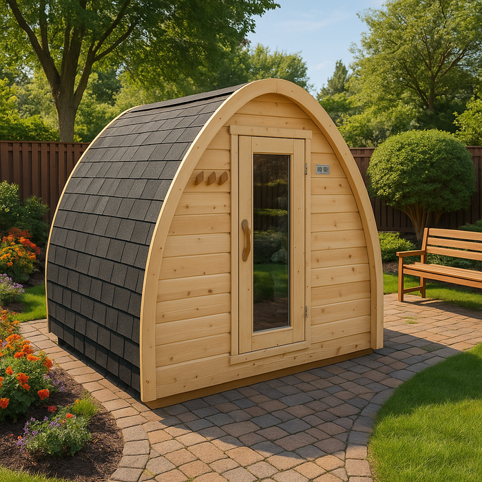 Dundalk Leisurecraft Canadian Timber MiniPOD Sauna para 2-4 personas | CTC77MW