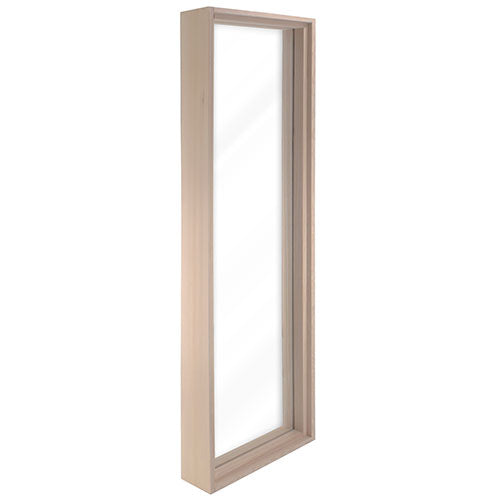 Prosaunas Framed Dual Pane Sauna Window – Hemlock 17-5/8" x 61-5/8" Clear Tempered Glass