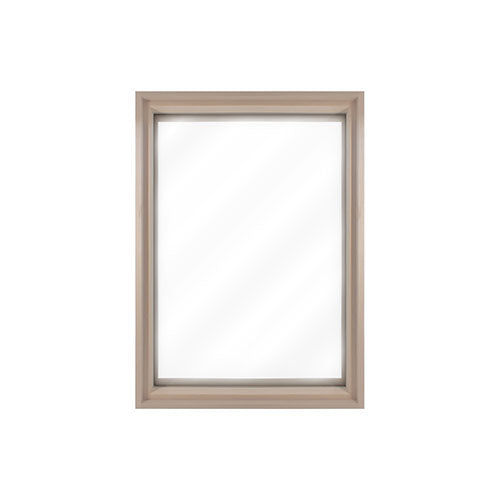 Prosaunas Framed Dual Pane Sauna Window – Hemlock 25-5/8" x 37-5/8" Clear Tempered Glass