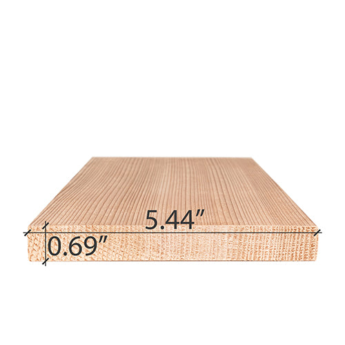 Banco de madera para sauna Prosaunas, veta vertical, cedro transparente de grado A+, 1" x 6"