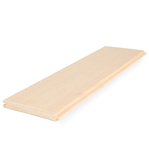 Prosaunas Sauna Wood, Hemlock Vertical Grain, Clear Grade A+ V Gap Wall Cladding, 1/2"x4"
