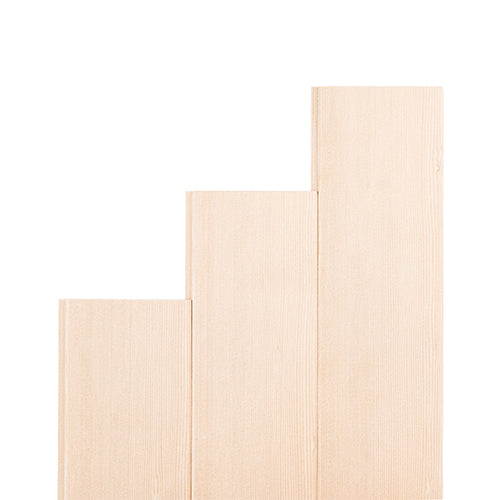 Prosaunas Sauna Wood, Hemlock Vertical Grain, Clear Grade A+ V Gap Wall Cladding, 1/2"x4" - hemlock option