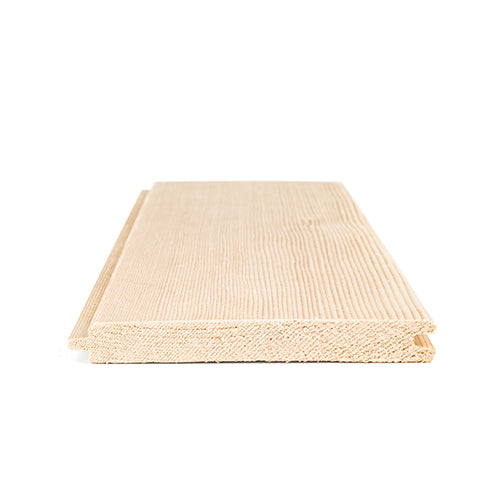 Prosaunas Sauna Wood, Hemlock Vertical Grain, Clear Grade A+ V Gap Wall Cladding, 1/2"x4" - hemlock option