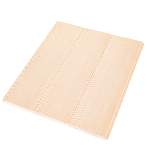 Prosaunas Sauna Wood, Hemlock Vertical Grain, Clear Grade A+ V Gap Wall Cladding, 1/2"x4" - hemlock option