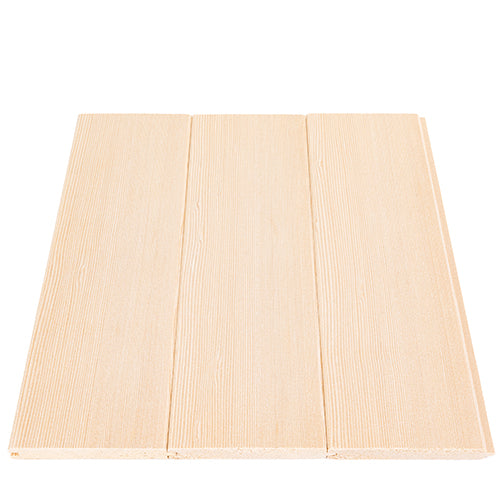 Prosaunas Sauna Wood, Hemlock Vertical Grain, Clear Grade A+ V Gap Wall Cladding, 1/2"x4" - hemlock option