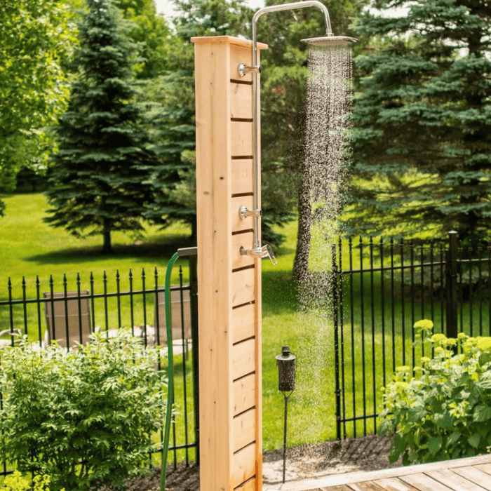 Outdoor Shower w/ Garden Hose Connection