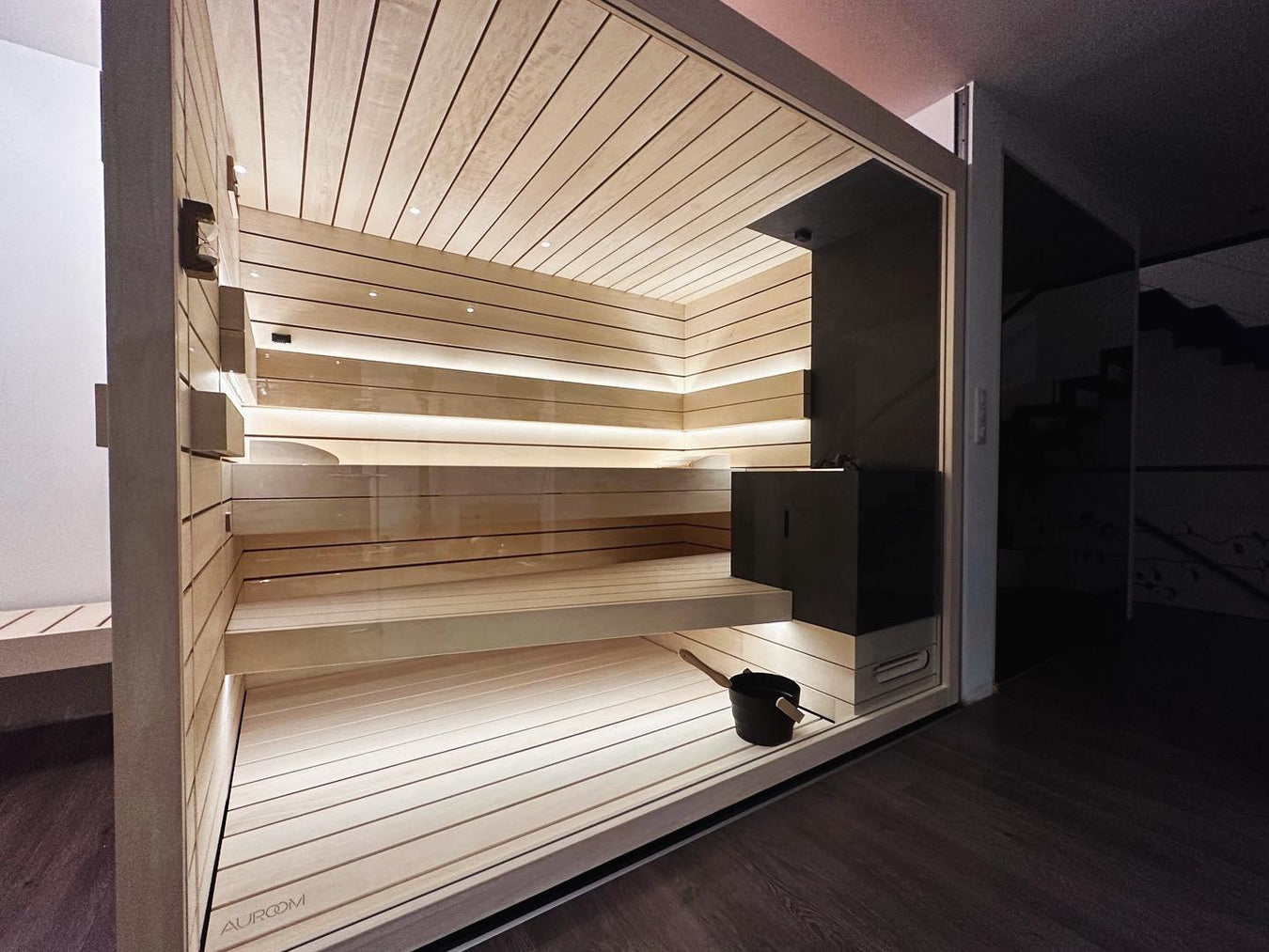 Premium Light Sauna With 2 Tier Benches