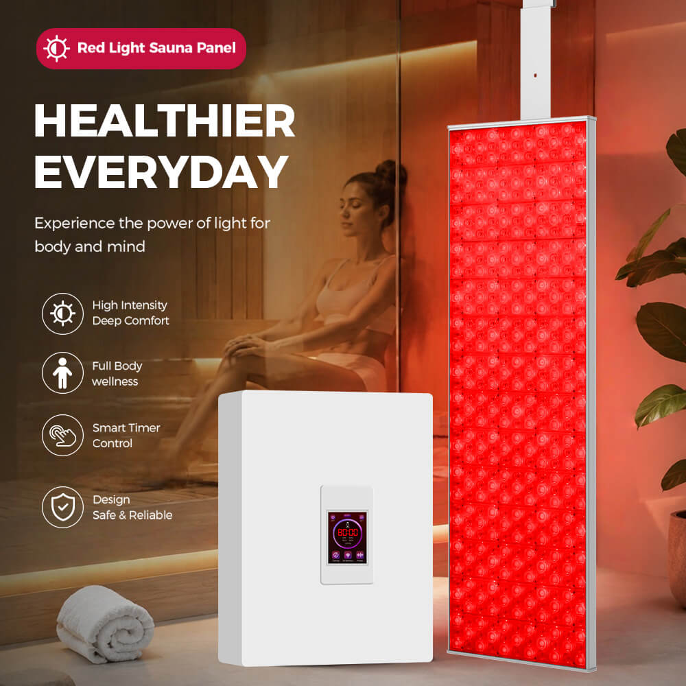 SaunaLight RS301 panel with touchscreen control box