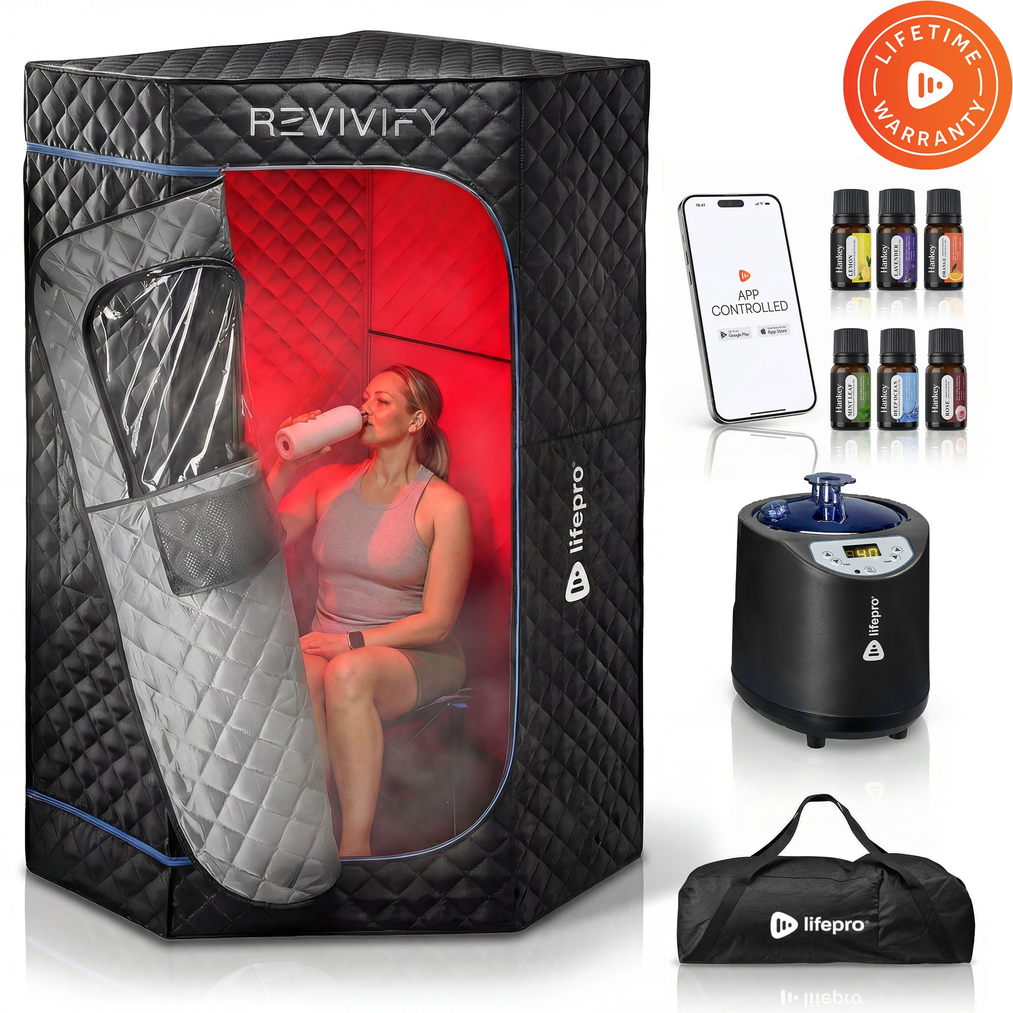 Lifepro Revivify Deluxe™ Portable Red Light Steam Room