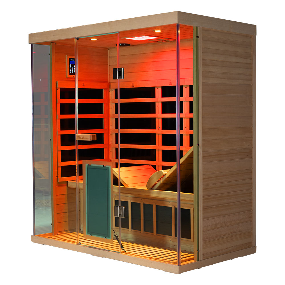 Wizzisaunas S03 3-Person Full Spectrum Near Zero EMF Indoor Infrared Sauna + Medical-Grade Red Light Therapy - image 15