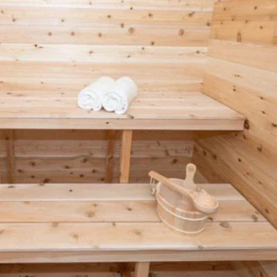 Cedar Sauna Bench Kit - 46" Two-Tier (4 person)