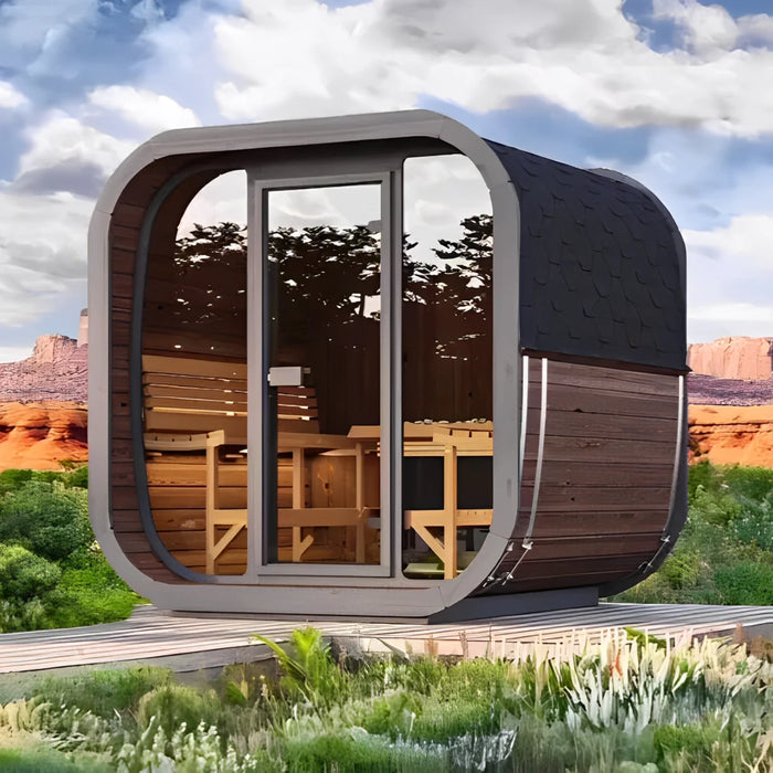 Sauna Life, sauna cúbica de 7,6 pies de largo para 6 personas | Modelo CL7G